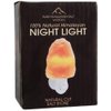Pure Himalayan Salt Works 100% Natural Himalayan Night Light, Natural Cut Salt Stone with 360° Rotating Wall Plug, Includes Night Light Bulb, 2” Round x 3.9” H