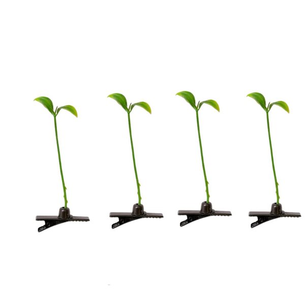 10pcs Bean Sprout Hair Clips Cute Grass Hair Clips Hairpiece Hair Accessories for Kids Girls Women School Home Party Supplies Green Plant Hair Clips Pea Hairpin Little Grass Barrette
