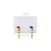 Eastman 60260 Center Drain Washing Machine Outlet Box, 1/2 inch, White, 1/2 in. Expansion PEX Connection