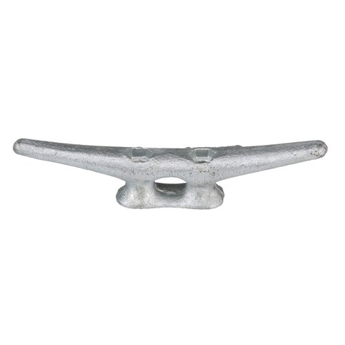 Seachoice Open Base Dock Cleat, Galvanized Gray Iron, 6 in.