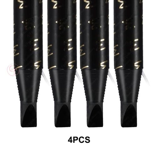 4pcs Eyebrow Mapping Pencils Peel-Off Hard Core Brow Pencil with Brush for Marking, Filling and Outlining,TgoBeauty Tattoo Makeup and Permanent Makeup Eye Brow Liner Beauty (Black)