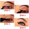 ONarisae Eyeliner Stamp Double-sided Liquid Winged Eyeliner Pencil Smudgeproof Long Lasting Black