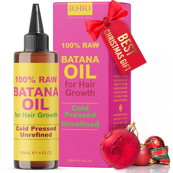 Batana Oil for Hair Growth | 100% Raw and Pure Hair Treatment | Cold Pressed & Chemical-Free for Curly Hair Growth for Men and Women | Tube Jar