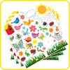 READY 2 LEARN Foam Stickers - Garden - Pack of 168 - Self-Adhesive Stickers for Kids - 3D Puffy Flower Stickers for Laptops, Party Favors and Crafts