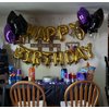 iPartycool 24pcs Happy Birthday Balloons, Birthday Decorations, 3D Gold Premium Foil Letter Happy Birthday Banner with 6pcs Star Balloons for Kids Men Women Adults Birthday Party Decorations Supplies