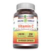 Amazing Formulas Vitamin C (Ascorbic Acid) - 1000mg with Rose HIPS & Citrus Bioflavonoids -Promotes Immune Function -Supports Healthy Aging -Non-GMO, Gluten Free (250 Veggie Capsules)