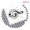 40PCS Music Note Paper Napkins Emotional Music Themed Luncheon Cocktail Dinner Paper Napkin Set Disposable for Party Supplies Tableware Decoration