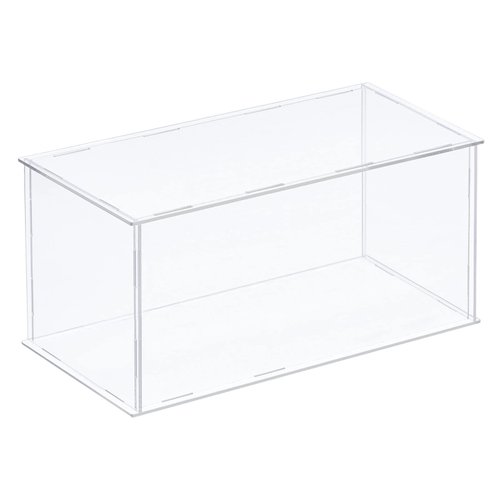 MECCANIXITY Acrylic Display Case Plastic Box Clear Assemble Dustproof Showcase 16x8.3x8 Inch for Collectibles Items