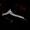 Wedding Tiara Crowns for Women Silver Cubic Zirconia Tiaras Bride Royal Queen Headband Princess Quinceanera Headpieces for Birthday Prom Pageant Party (Silver)