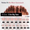 YeeLam Toe Nail Press Ons – 240 Pcs Short French Tip Press on Toenails, Brown Pink Square Shape Matte Toe Nail Tips, Soft Gel Press On Nails Toes, Affordable Luxury Press On Toenails for Women