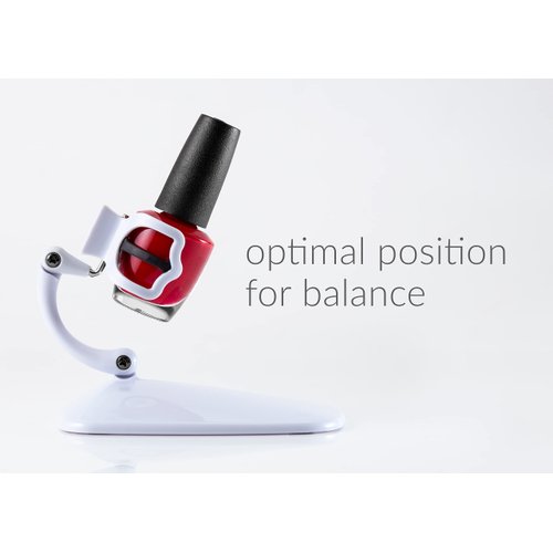 Grip & Tip Adjustable Nail Polish Holder – Nail Tools for Pedicure Kit, Manicure Painting Set and Nail Art Supplies, Nail Polish Organizer, Nail Polish Accessories 2 pk White