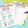 DISTINCTIVS Taco 'Bout a Baby Fiesta Baby Shower Games - What's On Your Phone and Word Scramble, 2 Game Bundle - 20 Dual Sided Cards