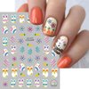 8 Sheets Easter Nail Art Stickers Easter Egg Rabbit Nail Decals 3D Self Adhesive Nail Stickers Easter Egg Cute Bunny Cartoon Nail Designs Easter Nail Art Supplies for Women Girls Manicure Accessories