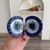 Funny Blue Circle Eye Hair Clip,Acetate Claw Clips,Big Hair Clips for Women,Fashion Hair Clips for Girl