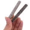 4 Rhinestone Crystal Long Slim Beak Duckbill Alligator Clip Pin Hair Accessories Women Girls