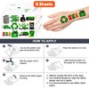 8 Sheets (96PCS) Garbage Truck Temporary Tattoos Themed Birthday Party Supplies Favors Decorations Stickers for Kids Gifts Classroom School Prizes Rewards