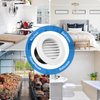 Hon&Guan 6'' Soffit Vent Exhaust Vent, 6 Inch Round Air Vent Dryer Vent Soffit with Built-in a Fly Screen for Bathroom Office Home(150mm）