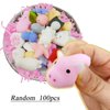 100 Pcs Mochi Toy, Random Squishy Fidget Toys, Soft Cute Animal Stress Relief Squishies Toys for Kids Party Favors, Classroom Prizes, Easter Basket Goodie Bag Stuffers, Christmas, Birthday Gifts