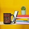 2IMT Library Bookshelf Mug Gifts For Book Lovers Women - Library Coffee Mug Book Coffee Mug Book Mug Book Club Cup Bookish Items Bookworm Mug Librarian Book Lovers Gifts for Readers Writer Black 15oz