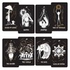 CRAFTERIAN Tarot Card Deck Black Fatality. 78 Cards with Guidebook. Black Foil Cards Edges. Unique Tarot Cards.