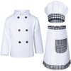 Kids Chef Costume for Boys Girls Kitchen Cooking Party Cosplay 9-10 Years Black
