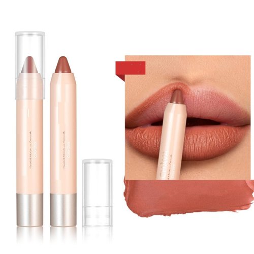 Melemando 8 Colors High Pigmented Smooth Matte Lip Liner Pencil, Waterproof Velvet Lipstick Pen, Professional Lip Liner for Girls and Women (02)