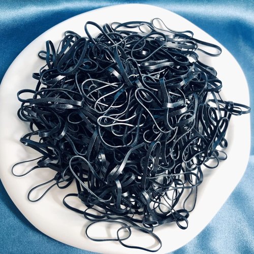 SCRMROIA Hair Tie, 500 PCS Hair Rubber Bands, Assorted Color & Size, Soft Strong Scrunchies for Women Men Girls Kids Baby, Hair Bands for Fine to Thick Hair (Black Big 500Pcs)