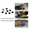 12Pcs 826885 Grate Rubber Feet Replacement for Wolf Range Stove Parts CG Series Gas Cooktop Grate Rubber Feet Support Bumpers Wolf Range Grate Rubber Foot Stove Top Protector Grate Pad replacement kit