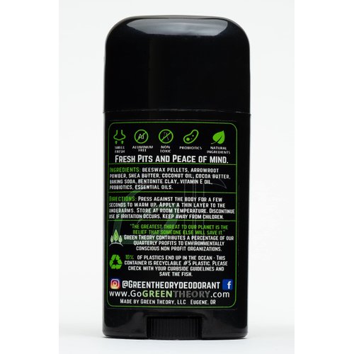 Green Theory Cedar Probiotic Natural Deodorant - Aluminum Free, Hunting, Scent Masking - Tree Scent Collection - 2.65 Ounce Stick