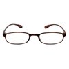 Calabria 718 Flexie Oval Reading Glasses +4.00 Tortoise Men/Women Bendable One Power Readers Flexible Durable TR90 Frame