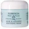 Florencia Aloe & Azulene Soothing Hydrating Gel Mask. Oil-Free Hydrating Recovery for Dry, Dehydrated Skin. Hyaluronic Acid, Japanese Green Tea, Aloe, Azulene. 2 Fl Oz