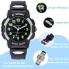 Juboos Kids Analog Watch, Kids Waterproof Quartz Watch for 5-18 Years Old Boys Girls Time Teaching Sports Outdoor Kids Watches, Kids Gifts