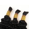 Human Braiding Hair 1 Bundle 18" 100g Deep Water Wave Human Hair Bulk for Braiding Boho Braids No Weft Brazilian virgin Curly Loose Wave Bulk Human Hair Extensions for Boho Braids Wet and Wavy Bulk