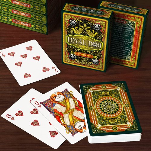 HAAKUN Loyal Dog Playing Cards Cute Pet Themed Card for Animal Lovers Poker