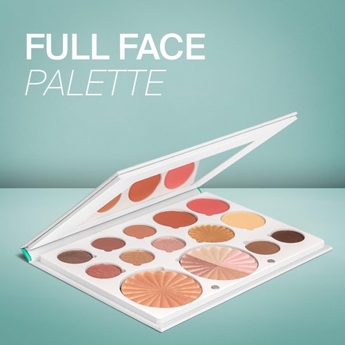 Pro Palette Soul - 4-in-1 Face Makeup Palette with Blush, Eyeshadows, Highlighter and Banana Powder - Powder Makeup with an Integrated Mirror - Travel-Friendly, Cruelty-Free, and Refillable Pans