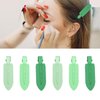 30PCS No Bend Hair Clips, Leaf Shape No Crease Duck Bill Hair Clips,No Crease Pins for Makeup, Styling Acrylic Resin Clips Hairstyle Hairdressing Accessories for Women Girls