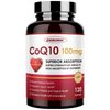 CoQ10-100mg-Softgels with PQQ, BioPerine & Omega-3, High Absorption Coenzyme Q10 Supplement, Powerful-Antioxidant, Support Heart & Energy-Production 120 Servings, Non-GMO