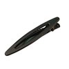 4 Pcs 2.3 Inch Brushed Cut-out Metal Spike Alligator Duck Bill Hair Clips Bright Duckbill Hair Barrettes Chic Hair Clips for Styling Short Hair (Black)