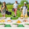 DECORLIFE Golf Party Supplies Serves 24, 9" and 7" Paper Plates, Napkins, Forks Included, for Golf Birthday Decoration