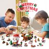Advent Calendar 2024 Christmas Building Toy Set for Kids,12 Days Building Blocks Toys Holiday Countdown Calendars, 6 IN 1 Santa Claus Reindeer Blocks, Stuffers for 6-12 Year Old Boys Girls Teen Gifts
