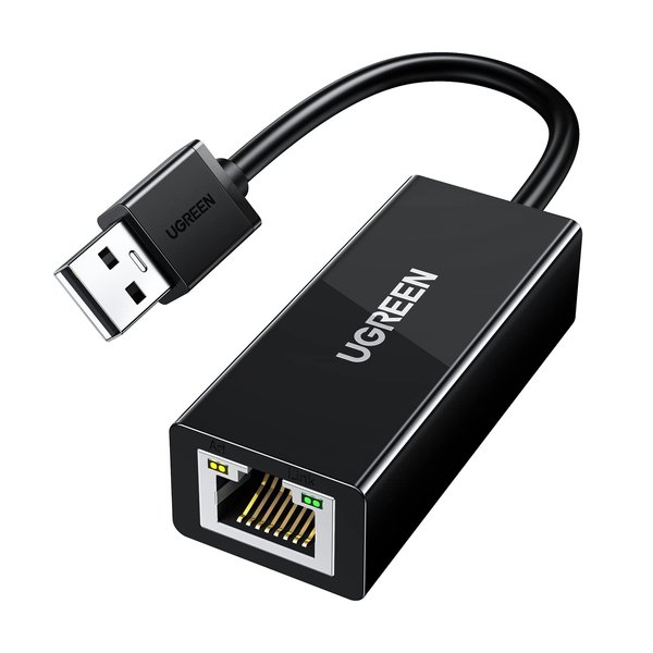 UGREEN Ethernet Adapter USB to 10 100 Mbps Network Adapter RJ45 Wired LAN Adapter for Laptop PC Compatible with Nintendo Switch Wii Wii U MacBook Chromebook Surface Windows macOS Linux (Black)