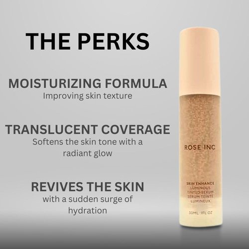 ROSE INC Skin Enhance Non-Comedogenic Skin Tint Serum Foundation 60
