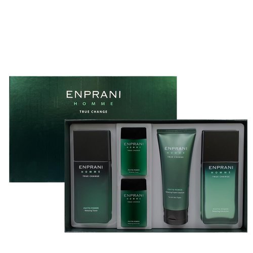 Enprani HOMME PHYTO POWER SKIN CARE 3PCS SET, Skincare set for men - For men, Foam Cleanser, Toner, Emulsion