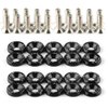 20Pcs/Set Bumper Fender Washers Engine Bay Dress Up Bolts Fasteners M6 JDM Fender Washer Kit-Black