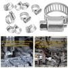 Winlong 1/2'' Stainless Steel Hose Clamps - 24PK Size 4 Small Worm Gear Drive Hose Clamps Clamping Range 1/4 Inch to 5/8 Inch (6mm-16mm) for Automotive Plumbing, 1/4'' Hose Clamps, 1/2'' Hose Clamps