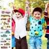 10 Sheets Cars and Trucks Temporary Tattoos for Kids, Birthday Party Favors Supplies, Construction Trucks Decorations Fake Tattoos (OVER 80 styles)