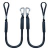 4 Feet Bungee Dock Line Mooring Rope 2-Pack for Docking with Stainless Steel Clip Accessories for Boats PWC, Built in Snubber, Kayak, Watercraft,SeaDoo,Jet Ski, Pontoon, Canoe, Power Boat