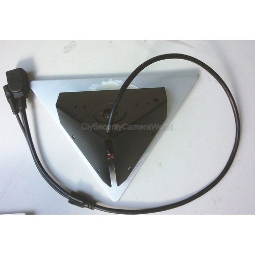 DIYSecuritycameraworld H.264 1920x1080P 2.0MP IP Network NightVision Corner Mountable Camera 12VDC Support Audio P2P, Mobile Phone View. Prefect for Elevator, Inside Room. with PoE Function