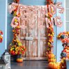 16 Inches FRIENDSGIVING Balloons Hanging Banner Decorations, Aluminum Foil Letter Balloons for Friendsgiving, Thanksgiving Day, Autumn, Fall Celebration Party Supplies (Rose Gold)