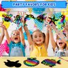 ZMLM Scratch Art Paper Kids - 48 Pcs 12 Style Ocean Animals Rainbow Art Craft Scratch Paper for Party Favor Game Supplies Decoration Halloween Christmas Birthday Gift for Ages 4 5 6 7 8+ Girls Boys